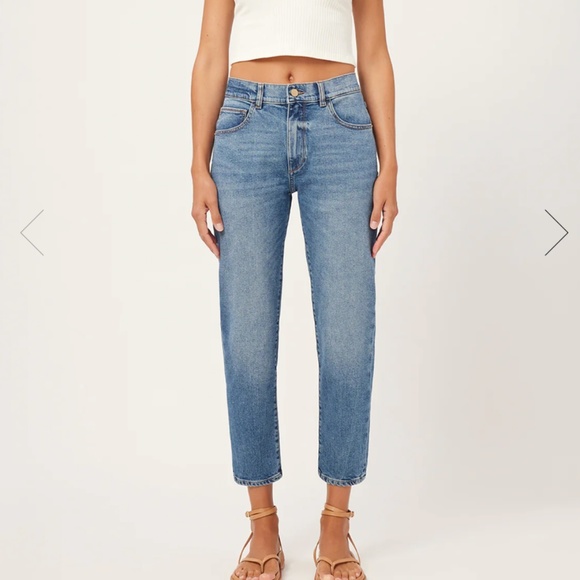 DL1961 Riley Boyfriend Straight Jeans - Picture 1 of 6